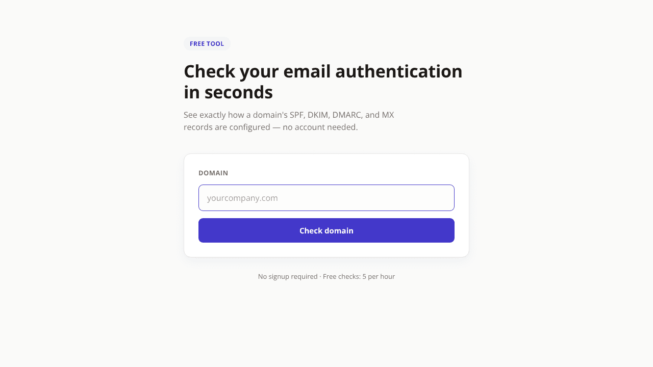Email Deliverability API & Checker website screenshot