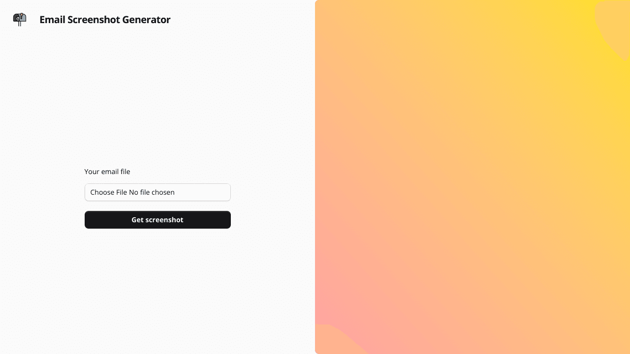 Email Screenshot Generator