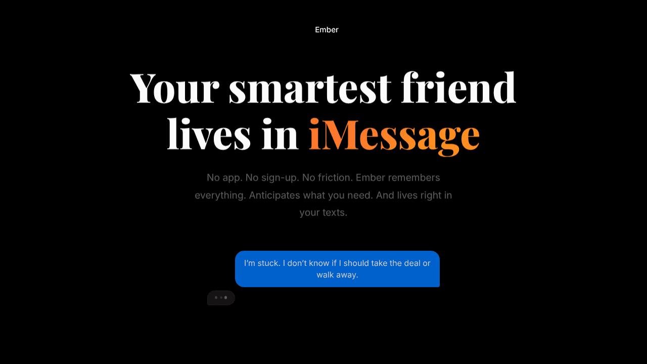 Ember website screenshot