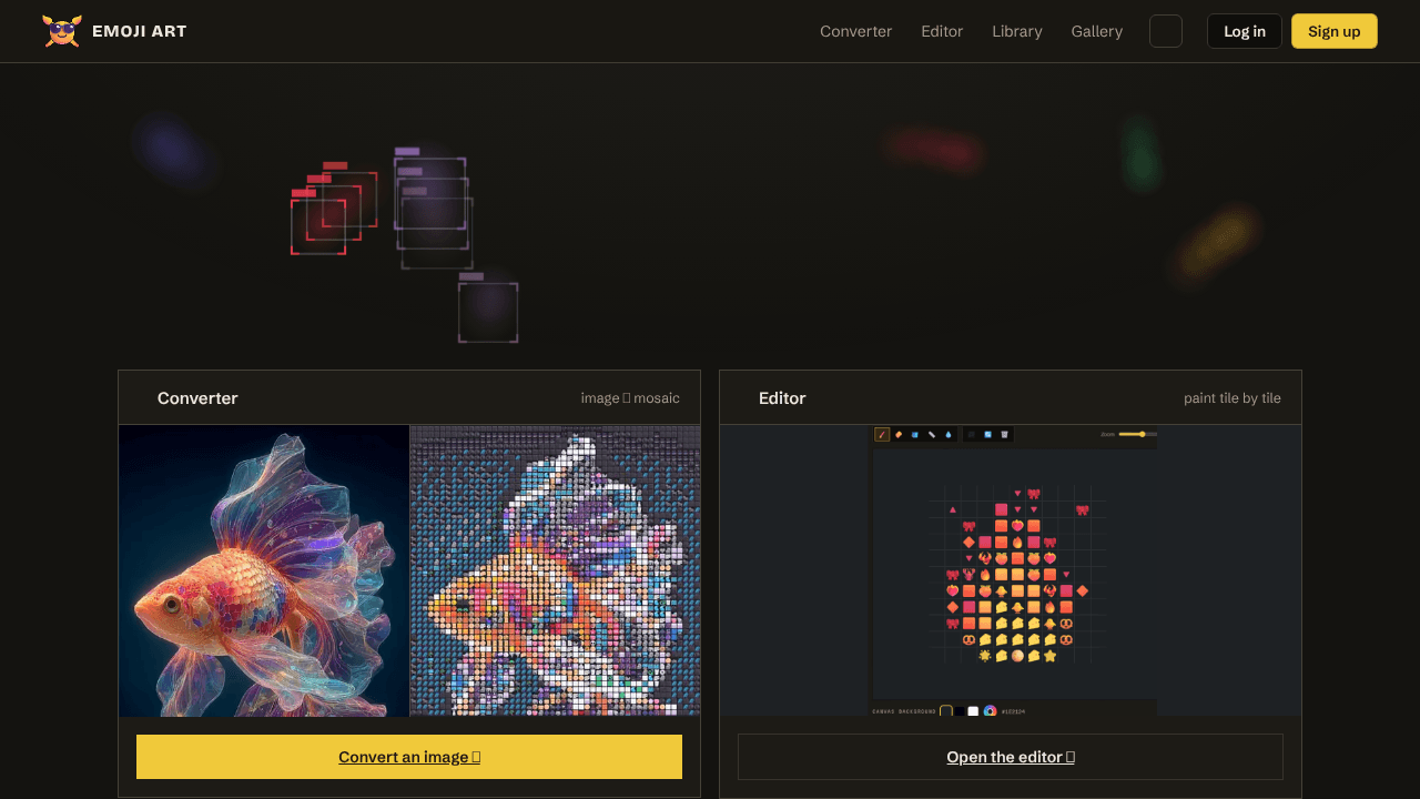 Emoji Art website screenshot