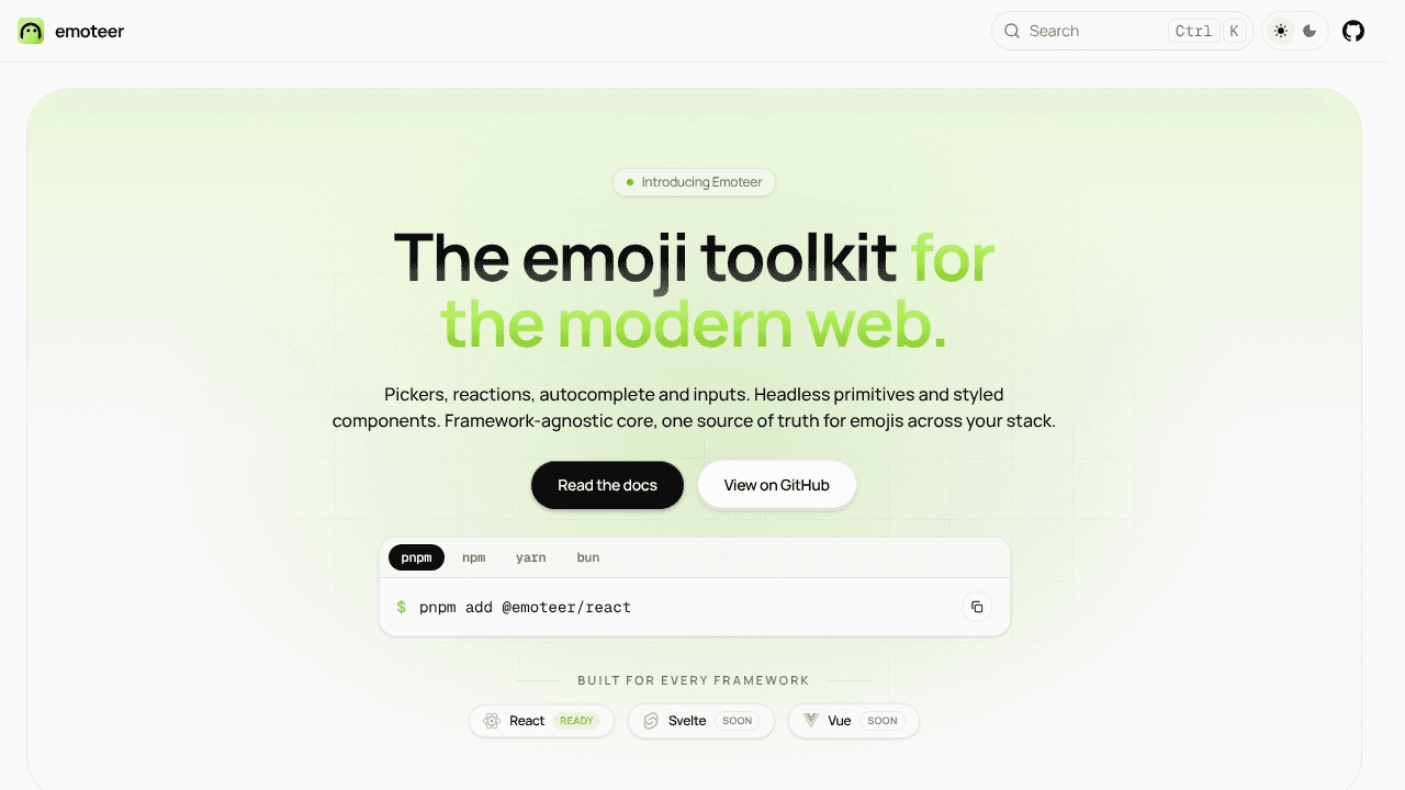 Emoteer website screenshot