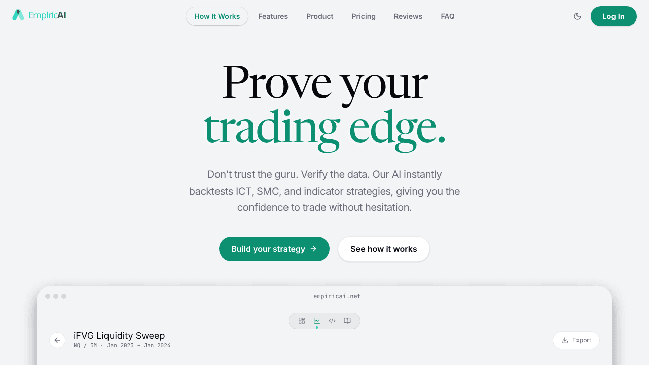 EmpiricAI website screenshot