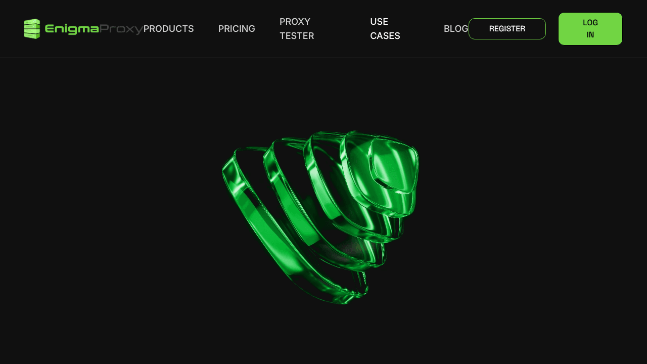 EnigmaProxy website screenshot