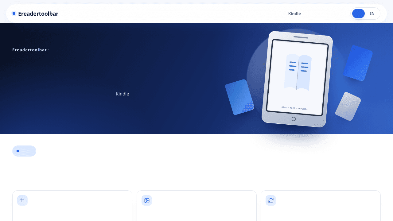 Ereadertoolbar website screenshot