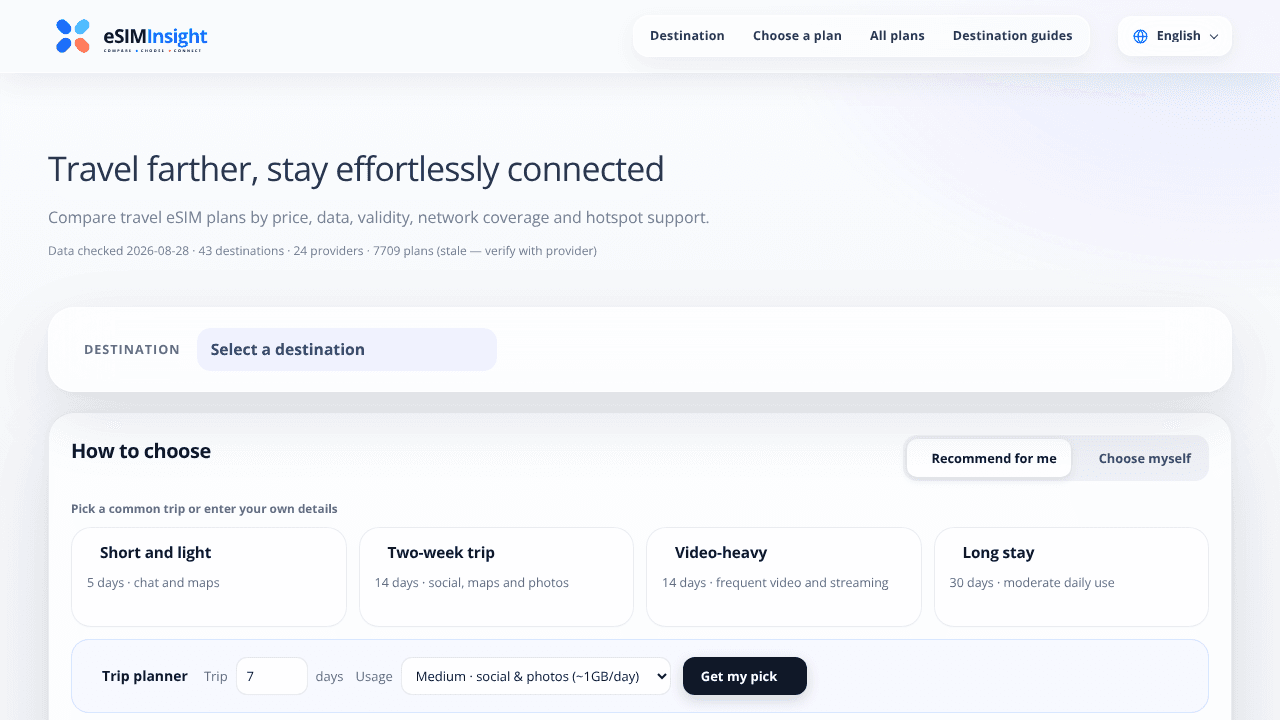 eSIMInsight website screenshot