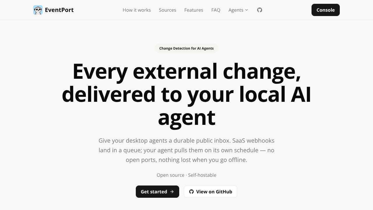 EventPort website screenshot
