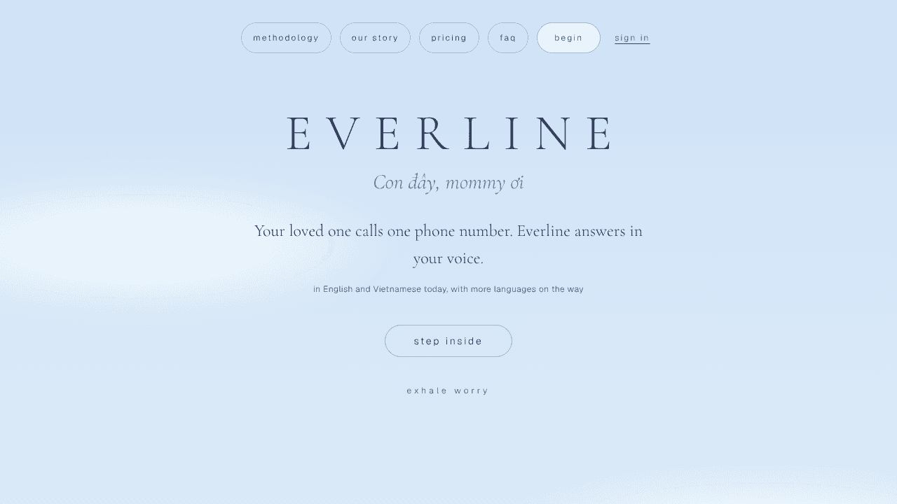 Everline website screenshot