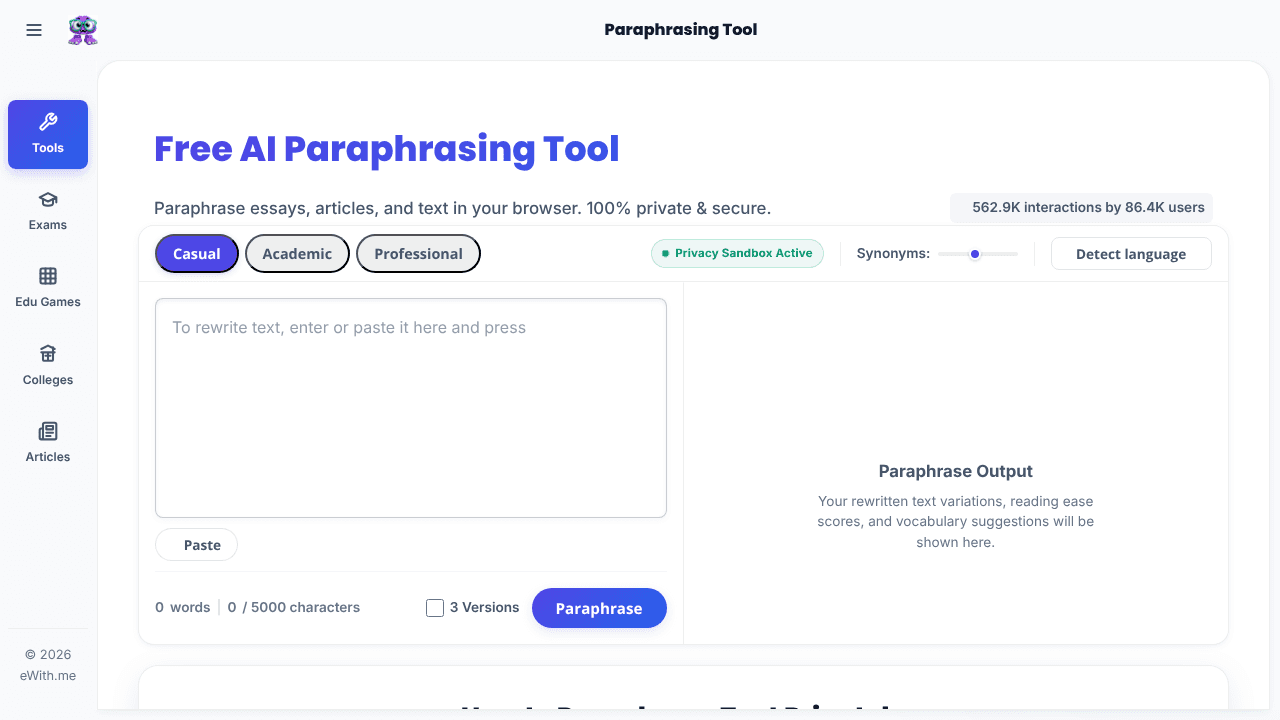 eWith.me website screenshot