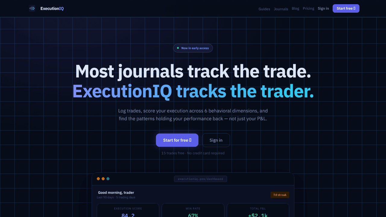 ExecutionIQ website screenshot