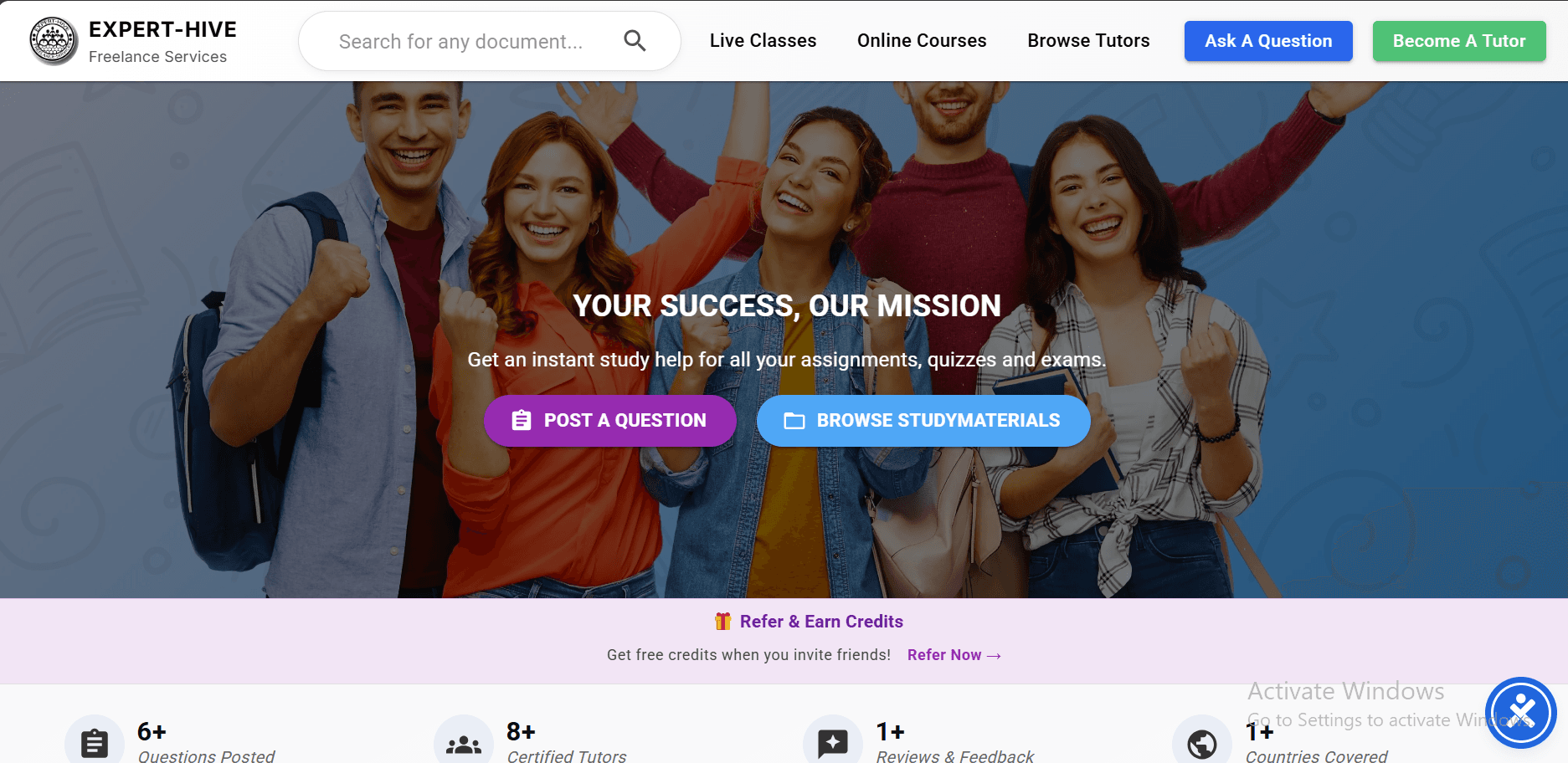 Expert Hive Tutors Website
