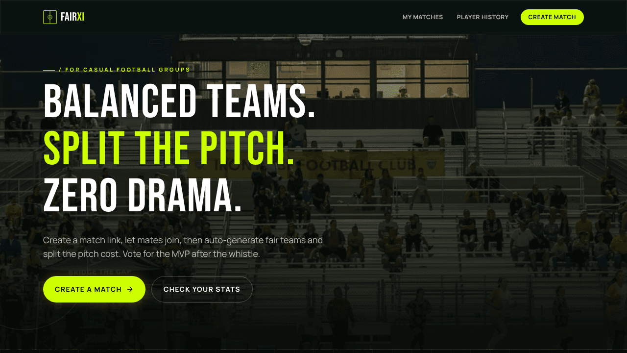 Fair teams. Fair costs. Zero drama. website screenshot