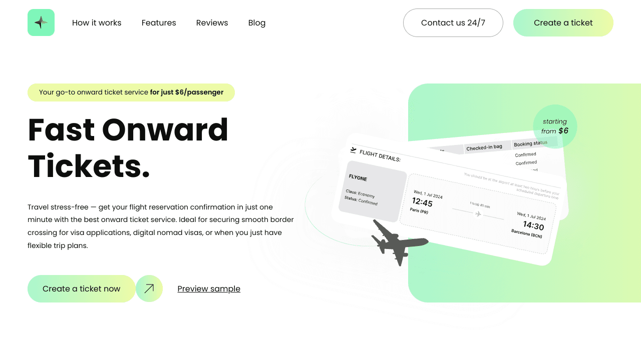 Fast Onward Tickets