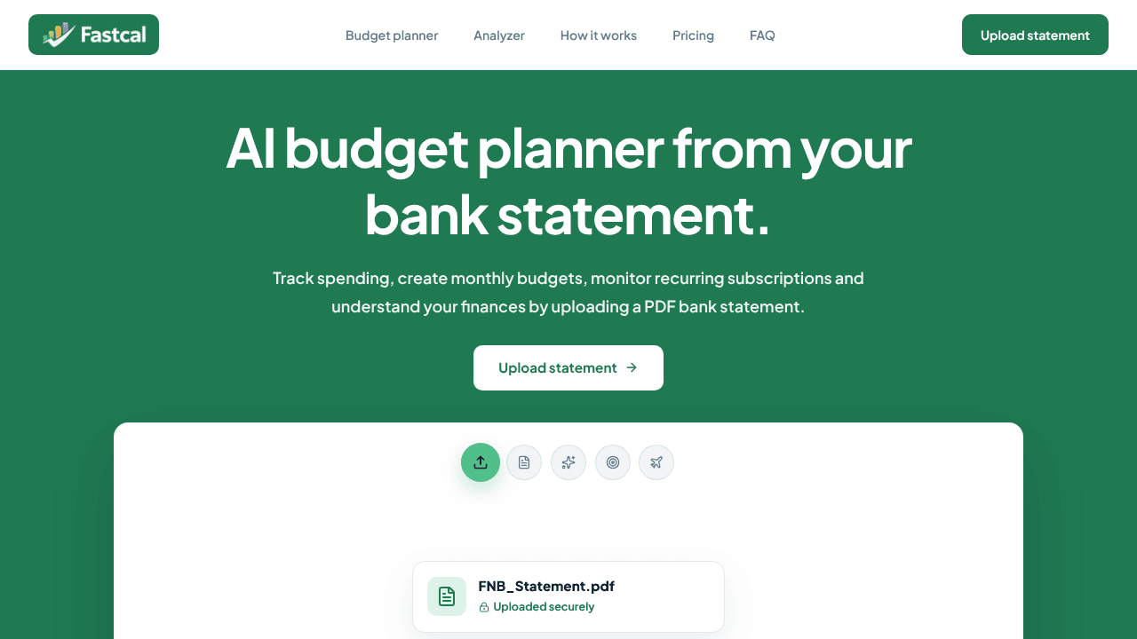 FastCal website screenshot