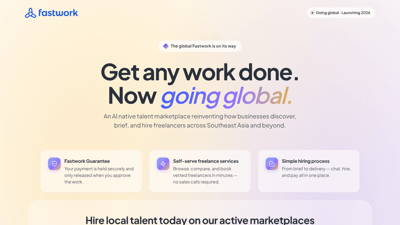 Fastwork Global website screenshot