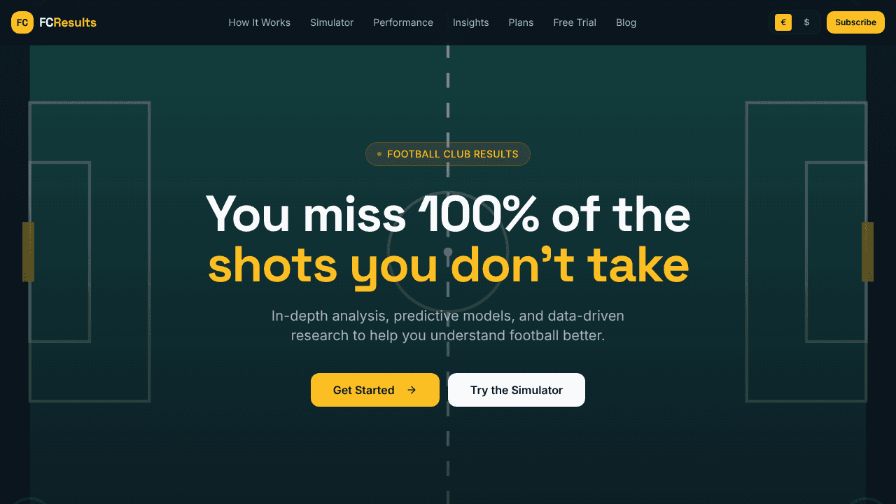 FCResults website screenshot
