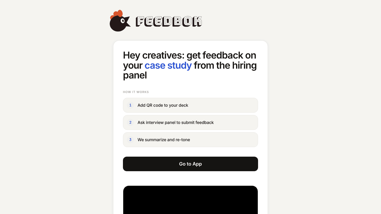 Feedbok beta  website screenshot