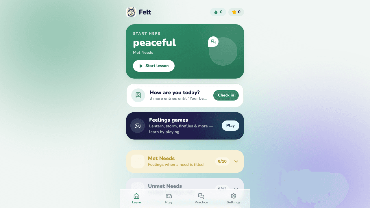 Felt website screenshot