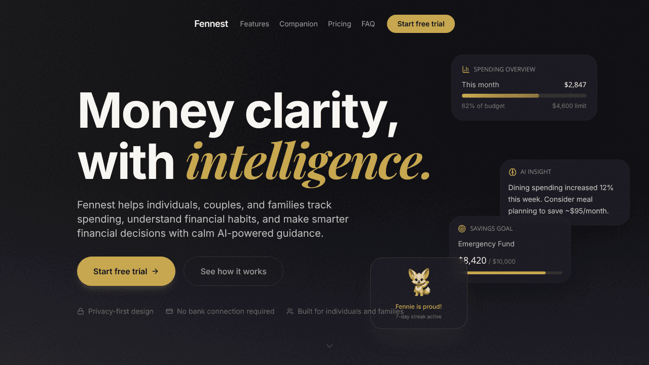 Fennest website screenshot