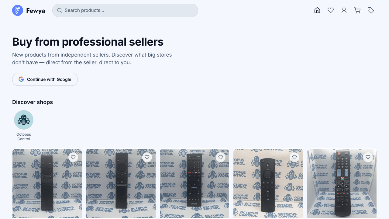 Fewya website screenshot