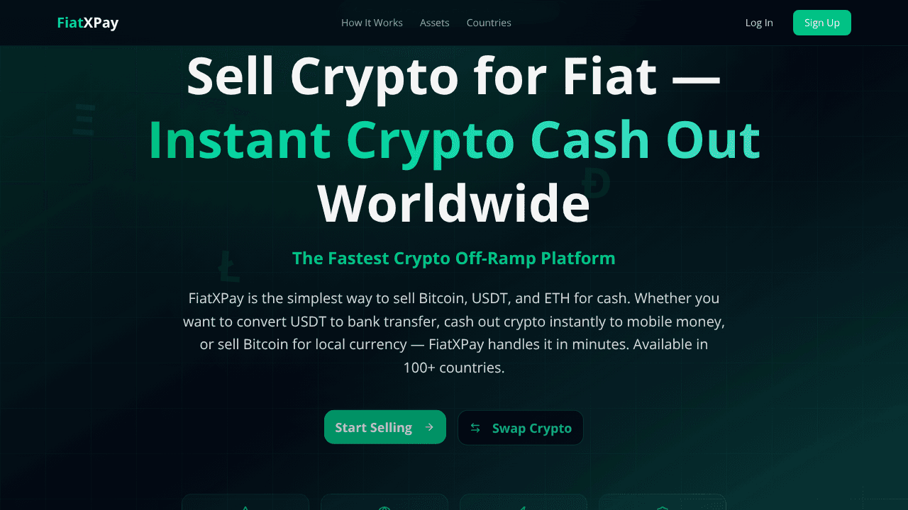 FiatXPay website screenshot