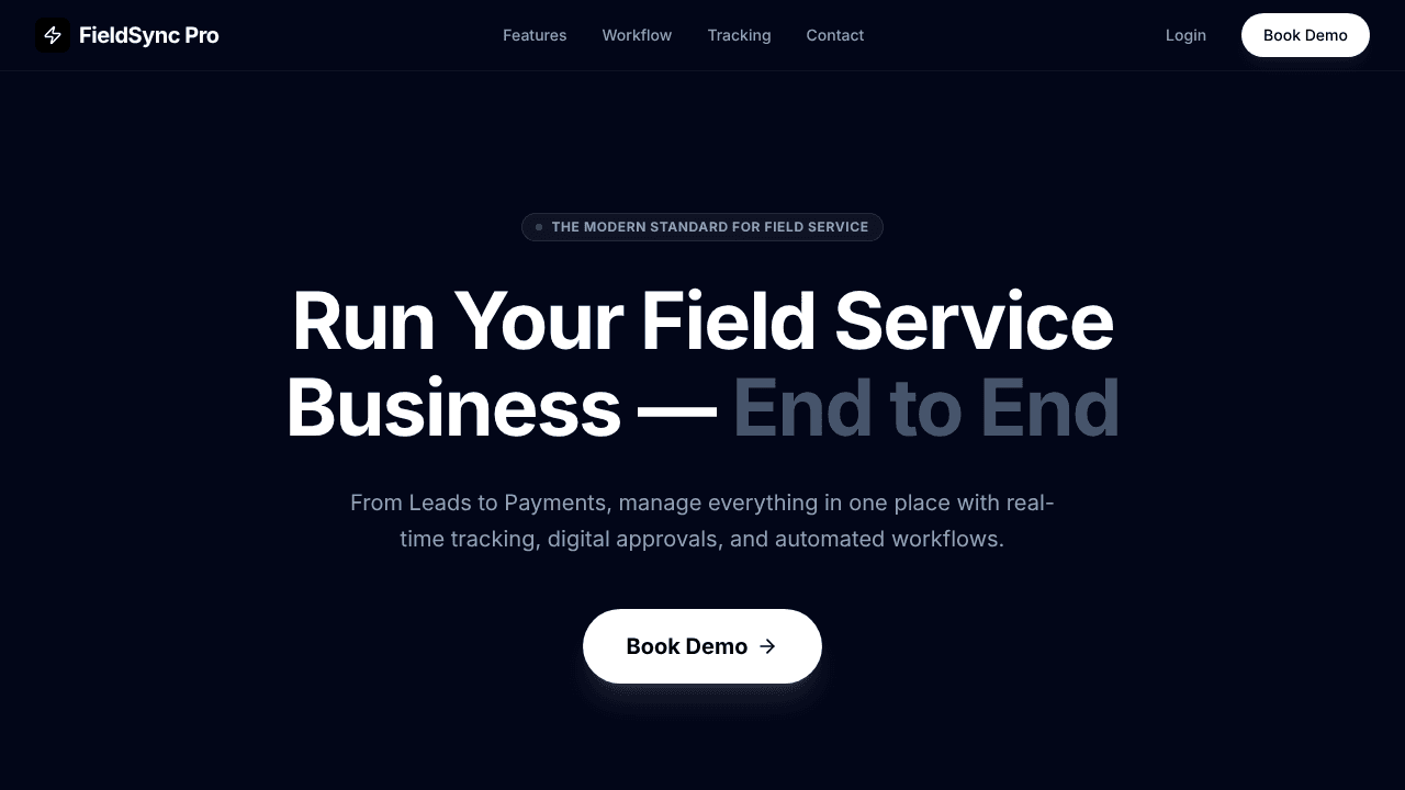 Field Service website screenshot