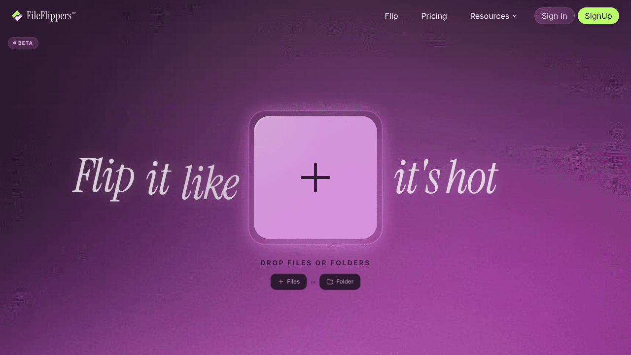 FileFlippers website screenshot