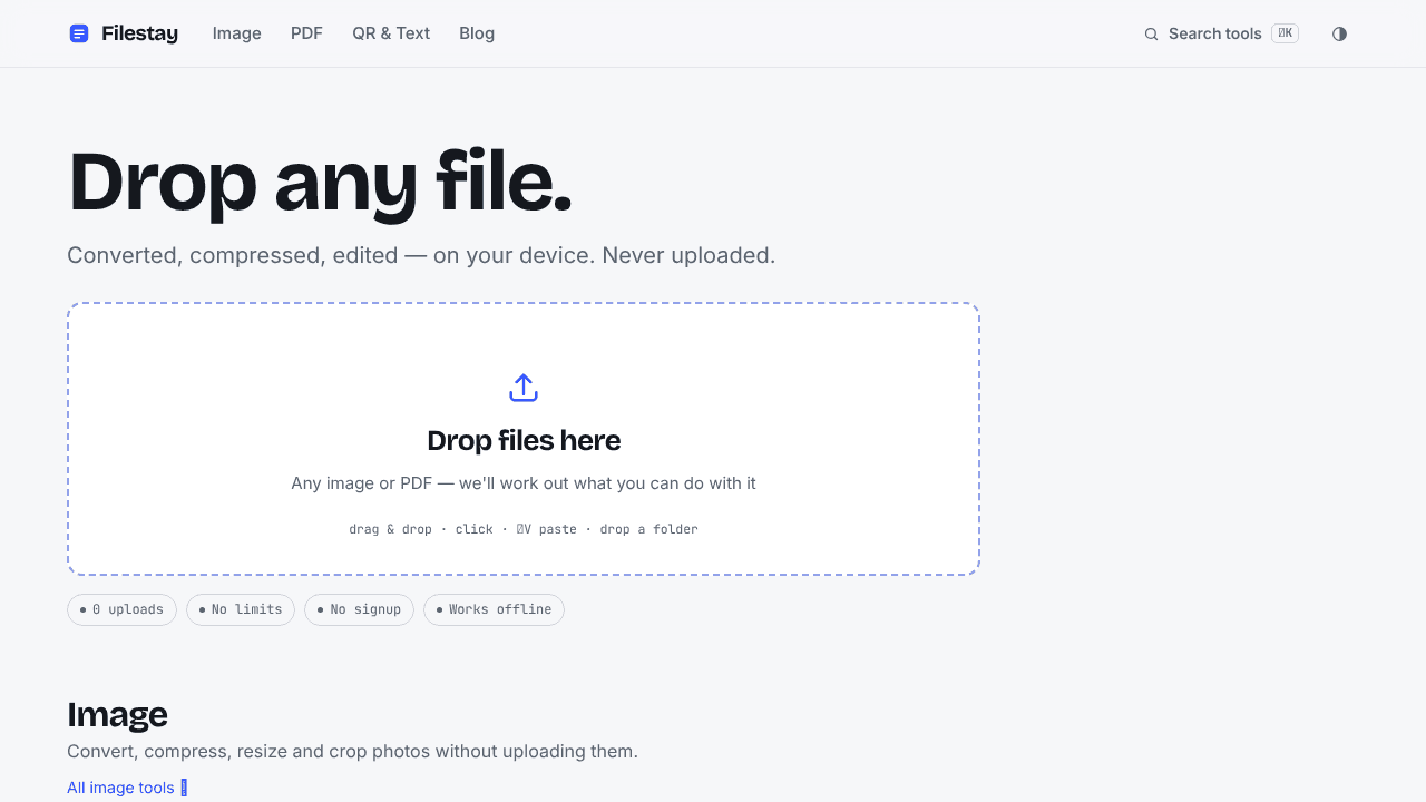 Filestay website screenshot