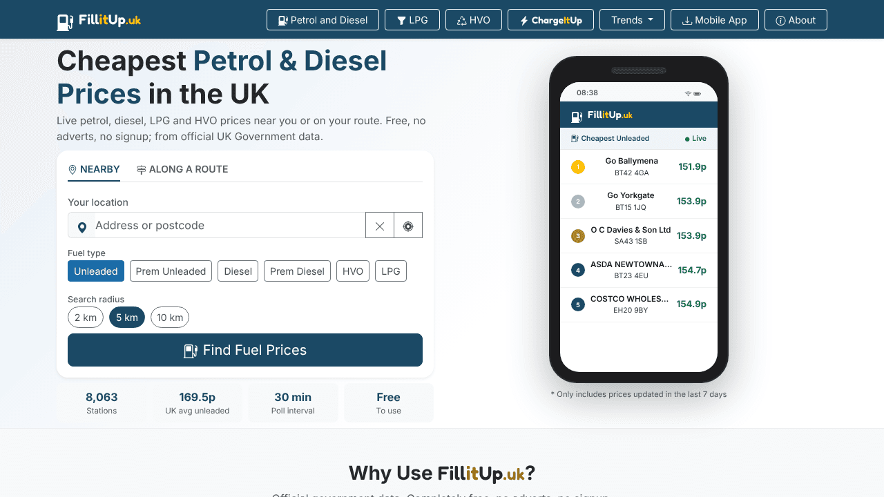 FillitUp.uk website screenshot