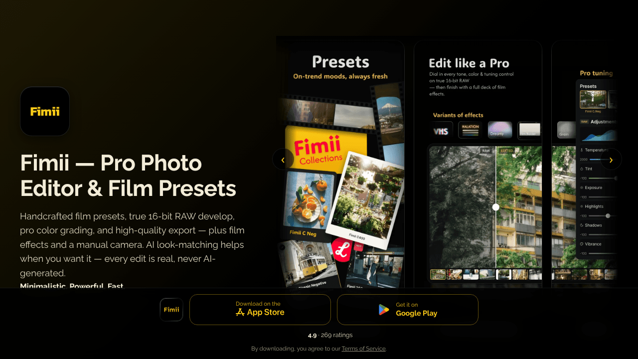 Fimii website screenshot