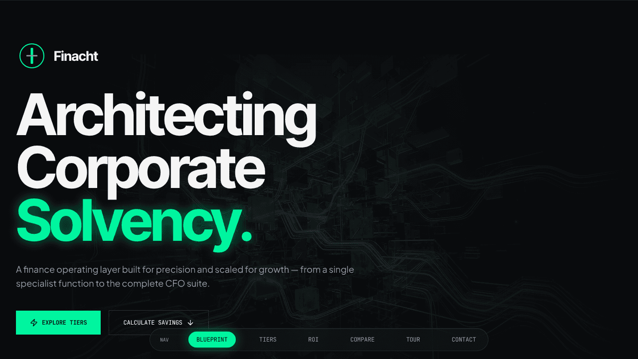 Finacht website screenshot