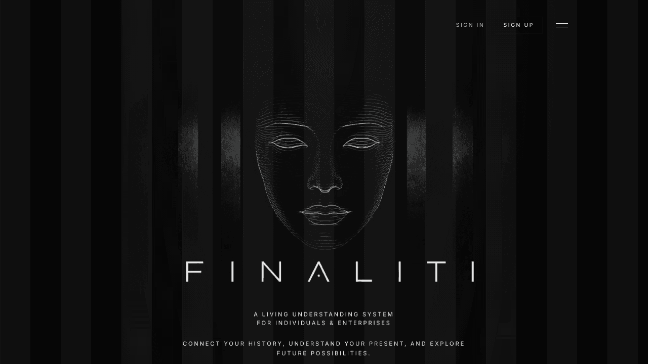 Finaliti website screenshot