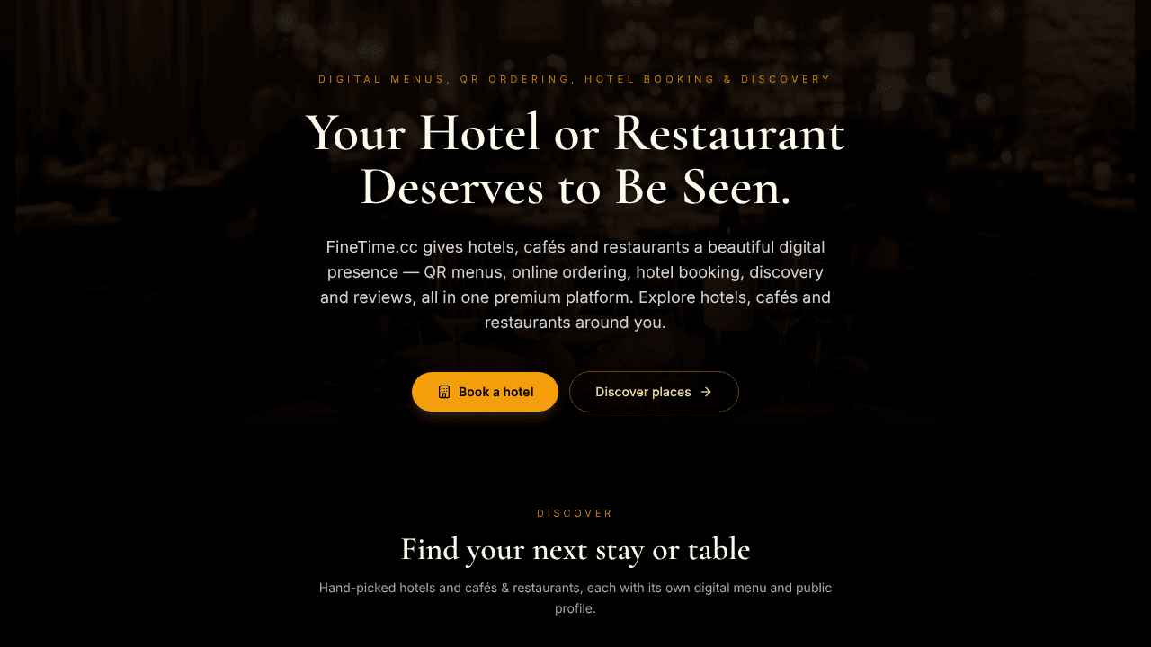 FineTime.cc website screenshot