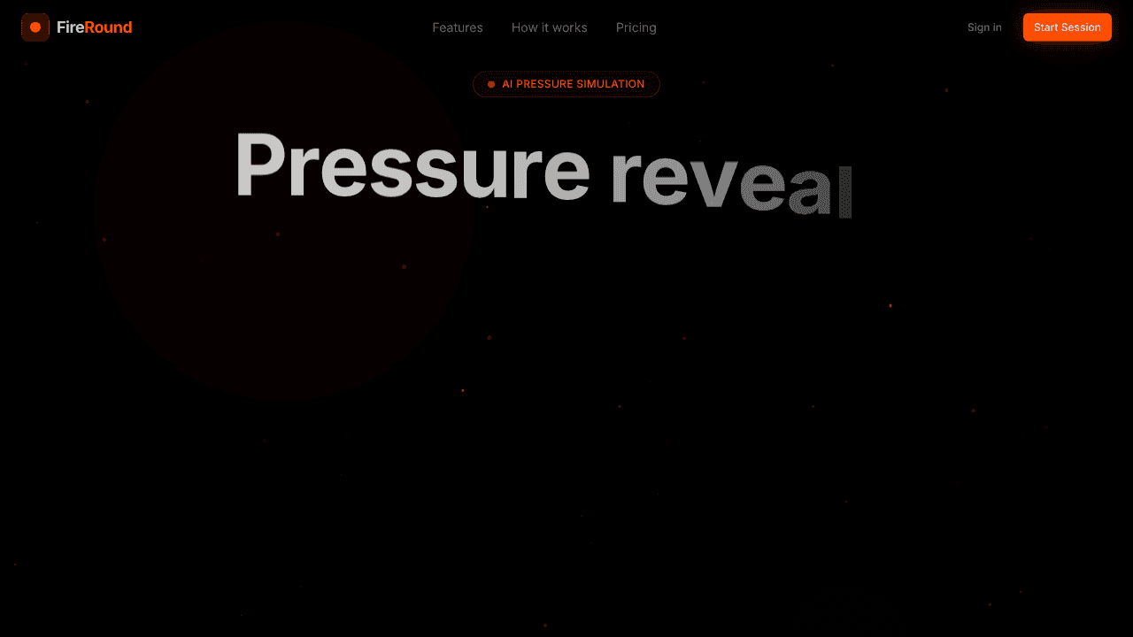 FireRound - No more pressure on meeting! website screenshot