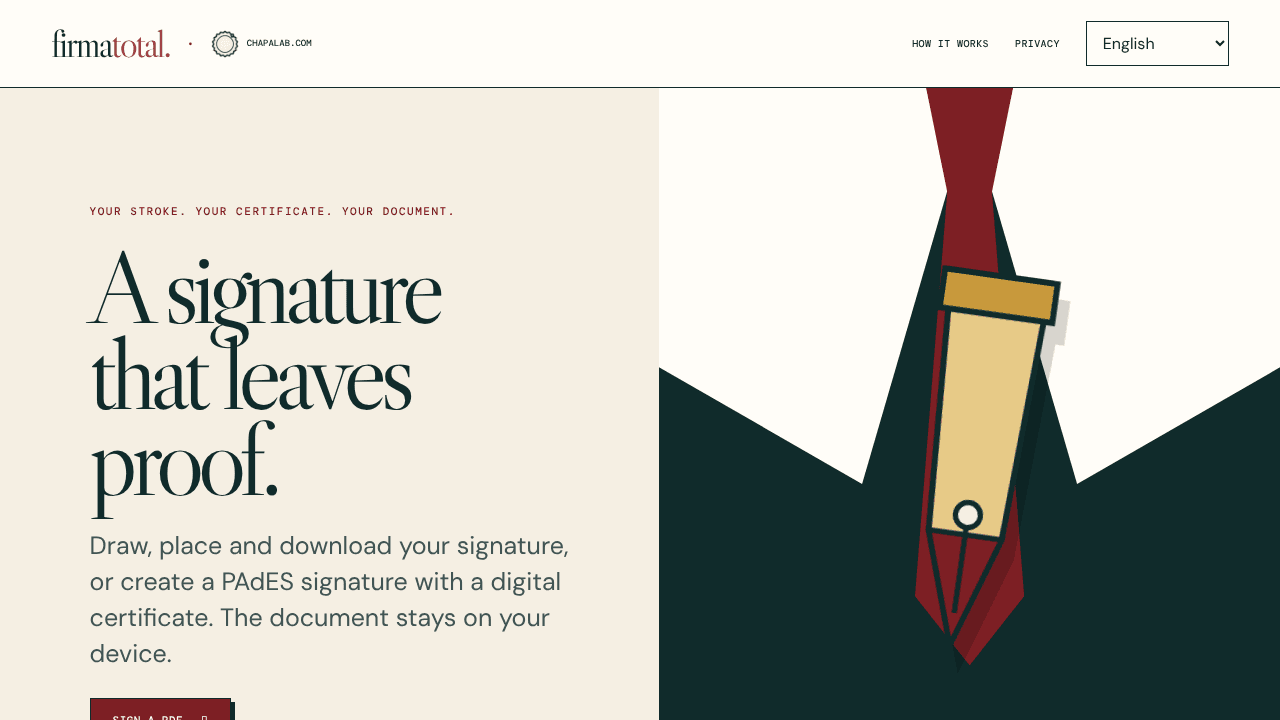 Firma Total website screenshot