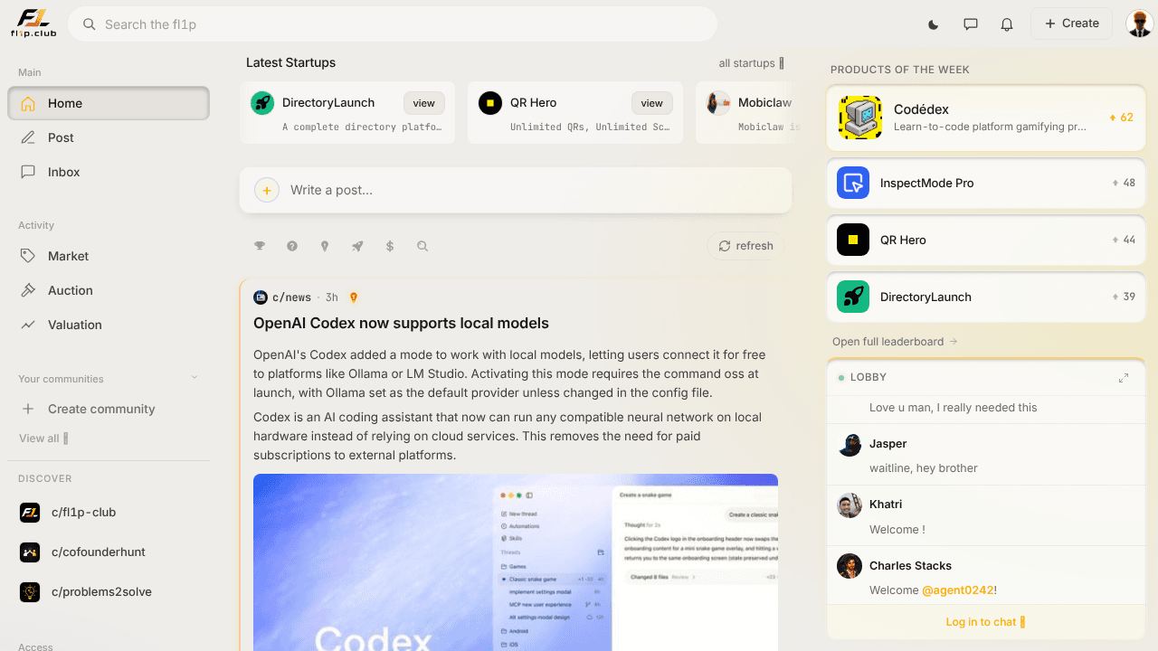 fl1p website screenshot