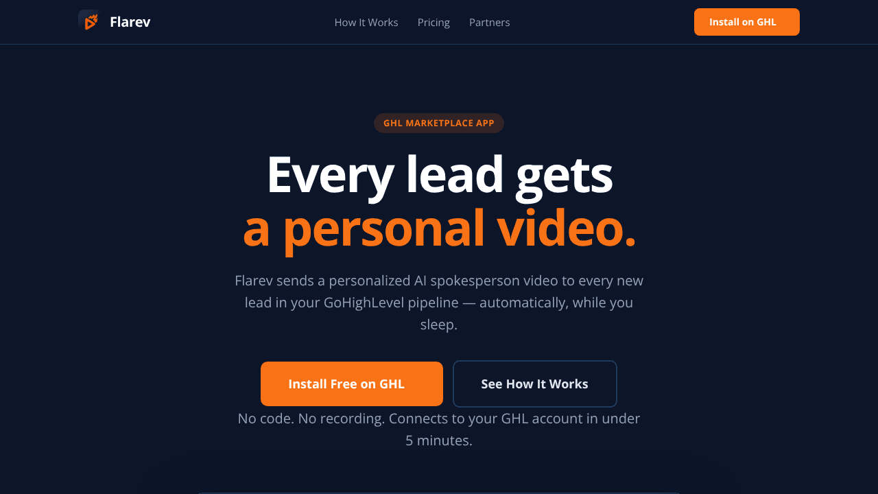 Flarev website screenshot