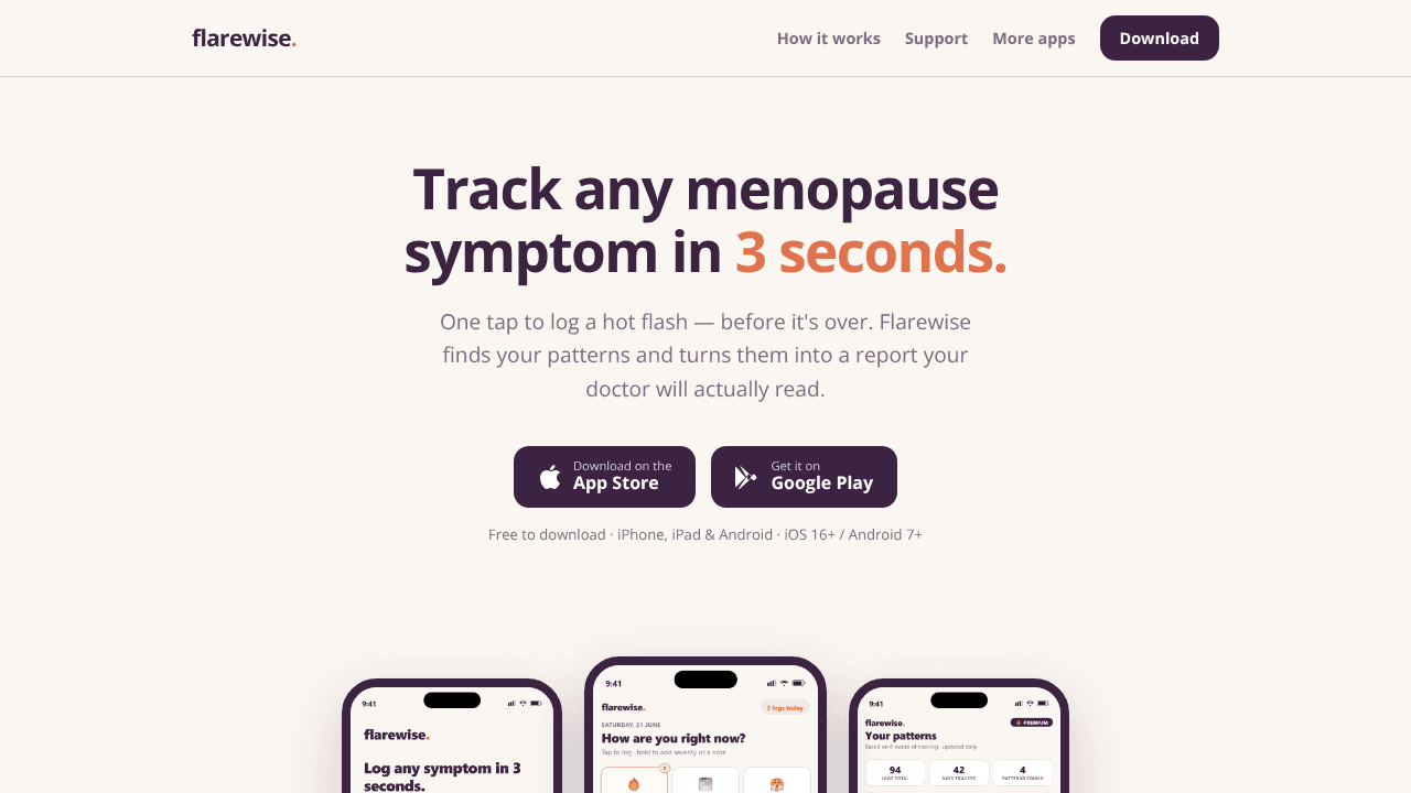 Flarewise website screenshot