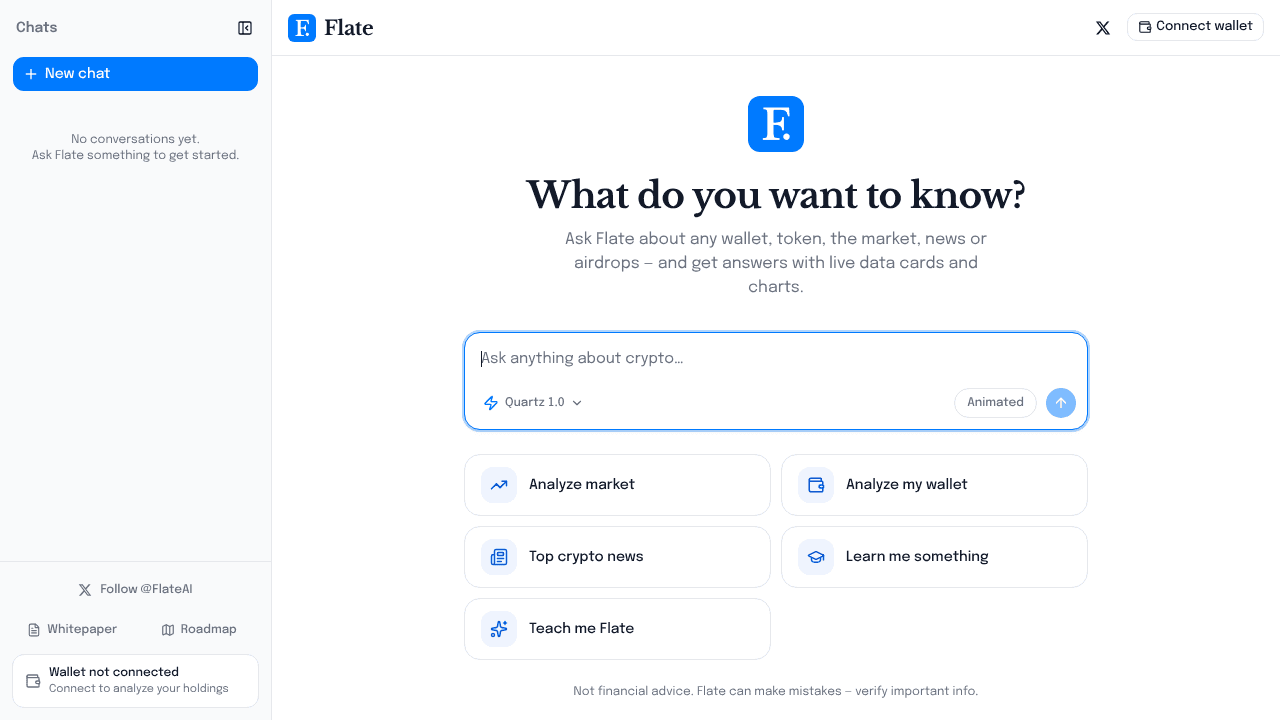 Flate website screenshot