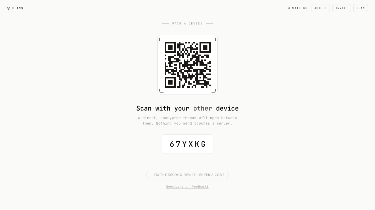 Flinq  website screenshot
