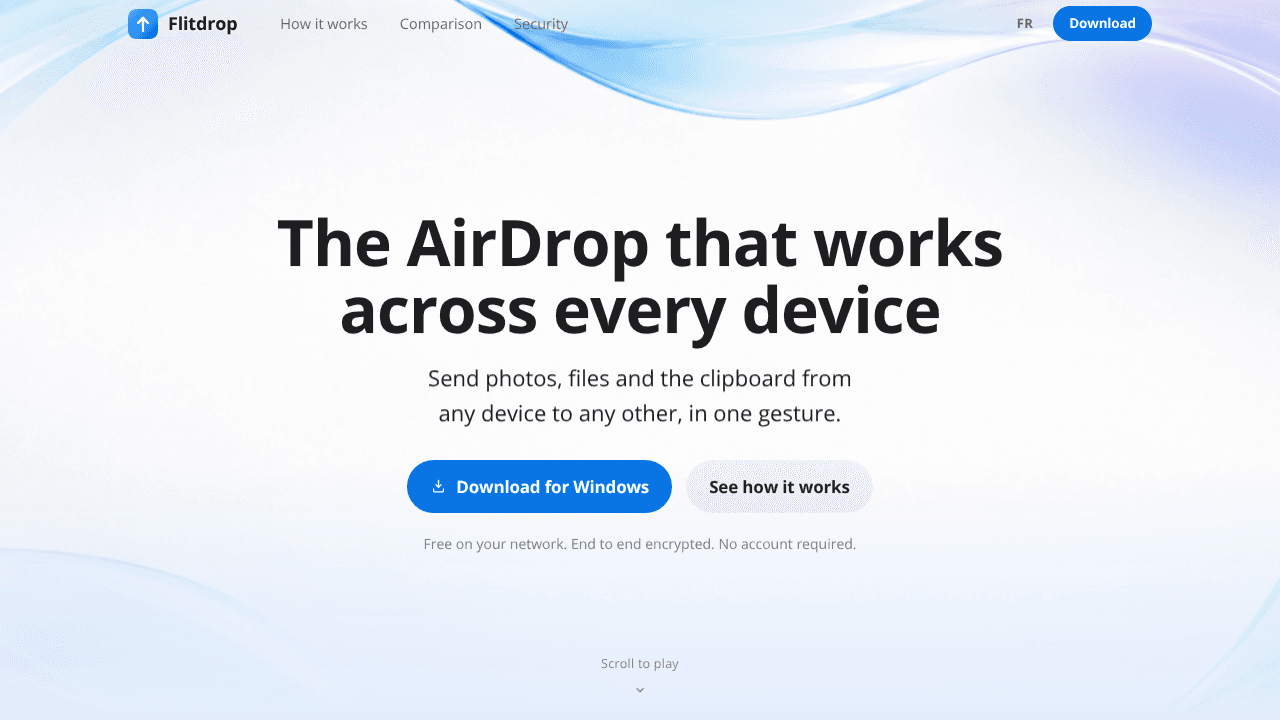 Flitdrop website screenshot