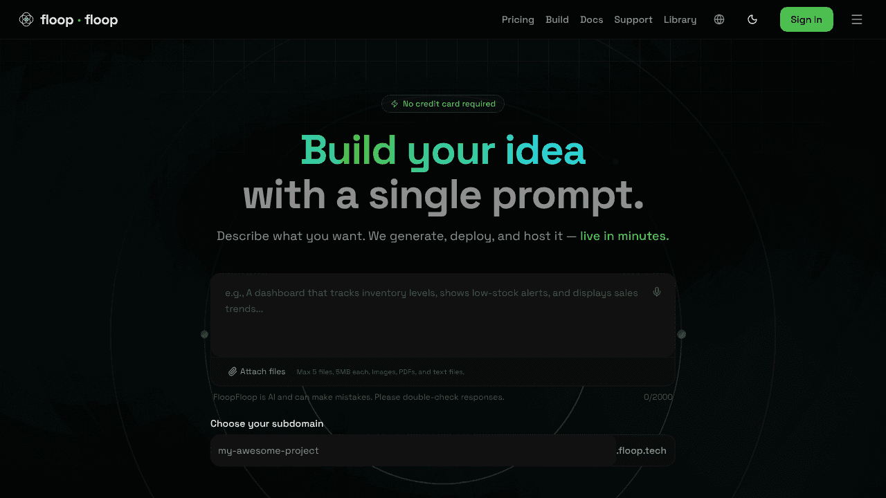 FloopFloop website screenshot