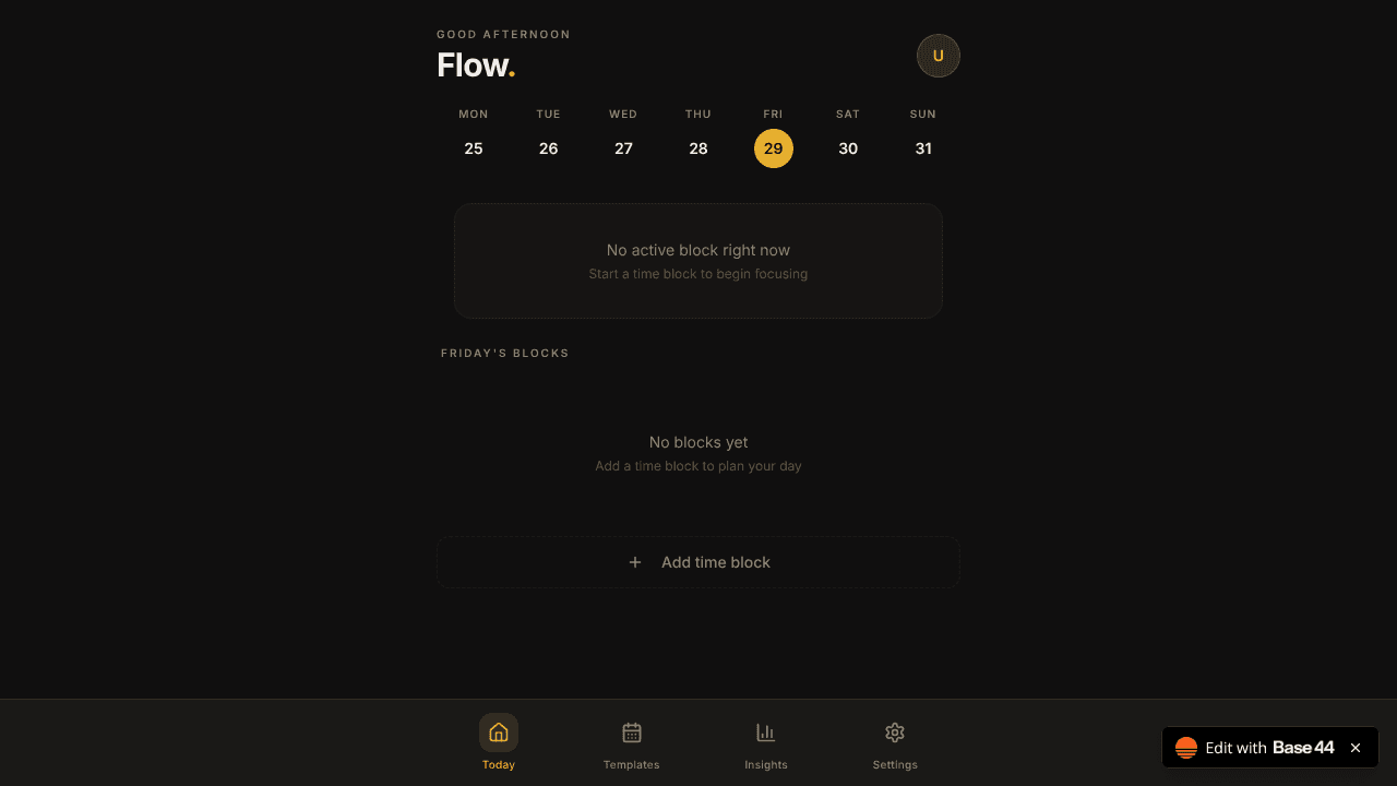 Flow website screenshot