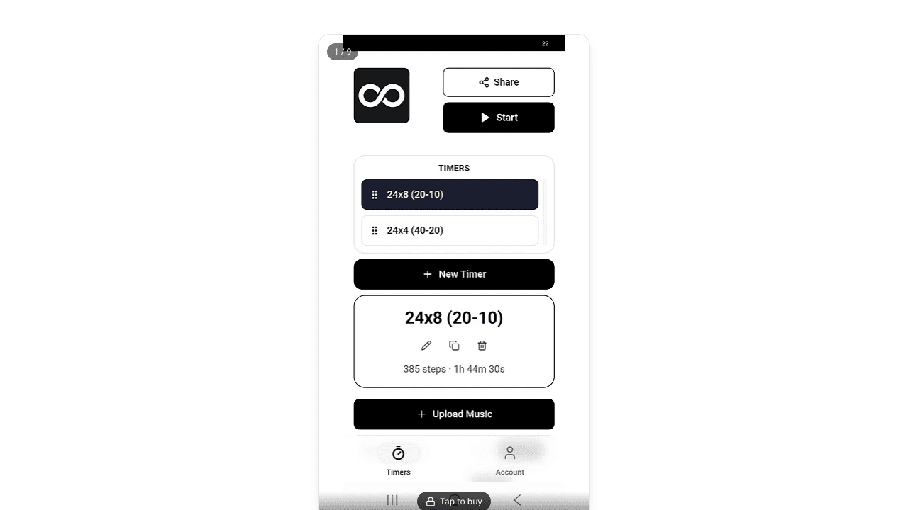 Flow-Timer website screenshot