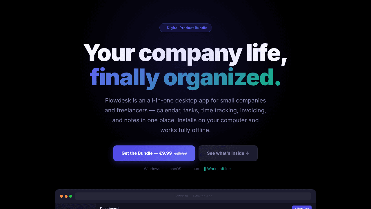 Flowdesk website screenshot