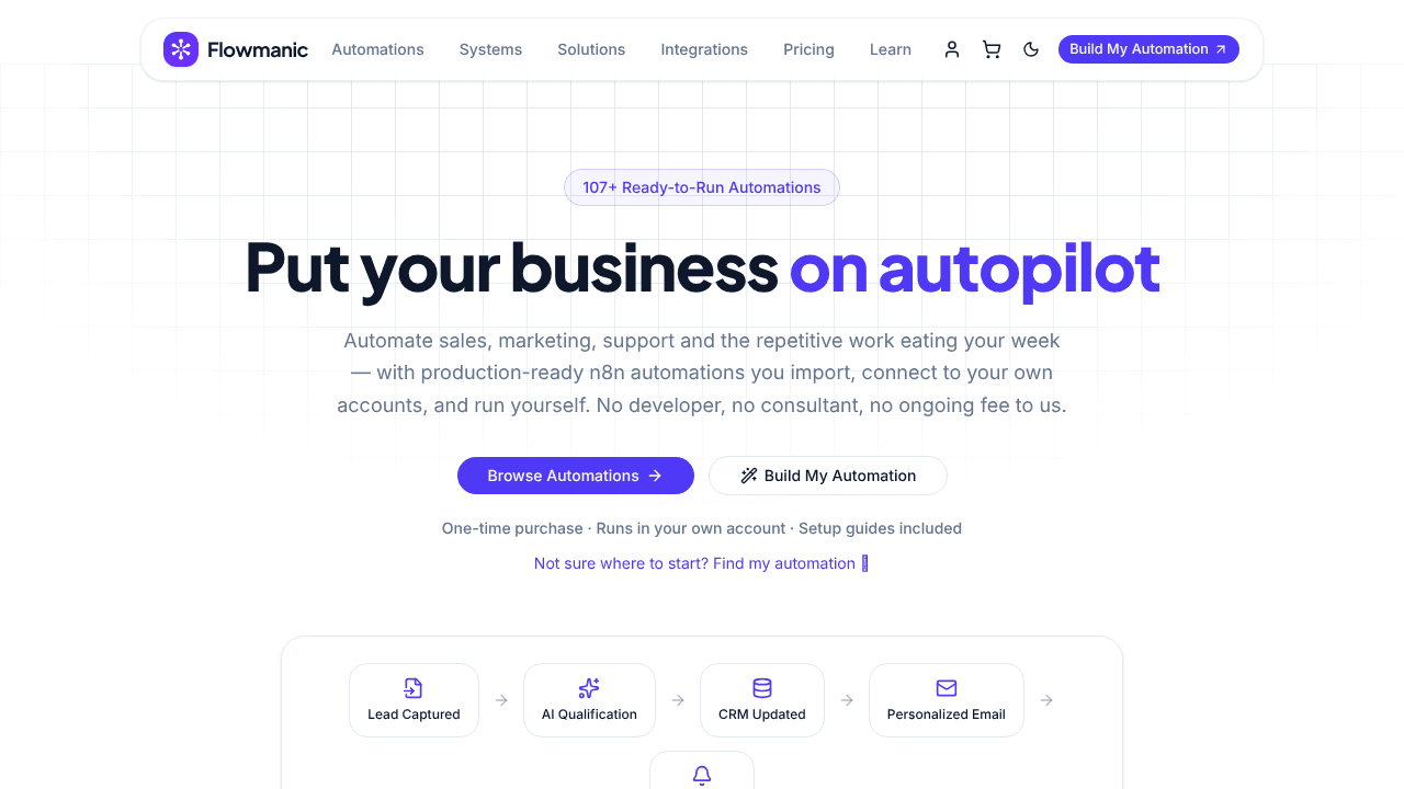 Flowmanic website screenshot