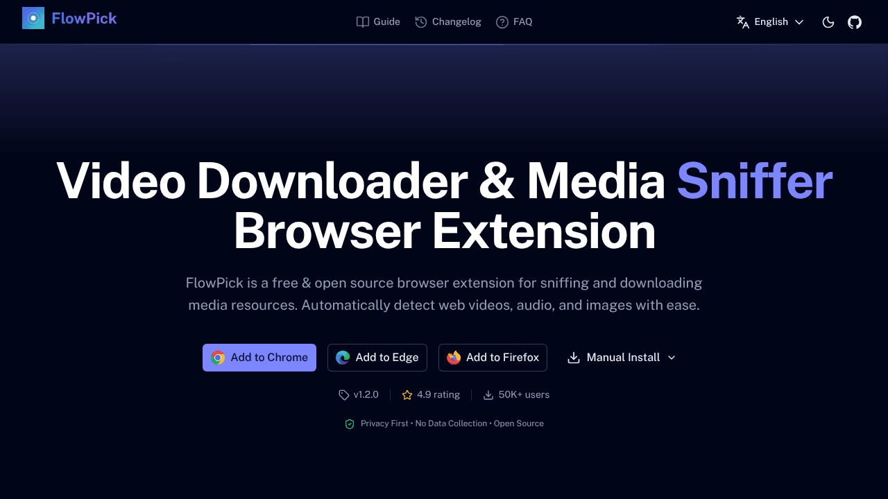 FlowPick website screenshot