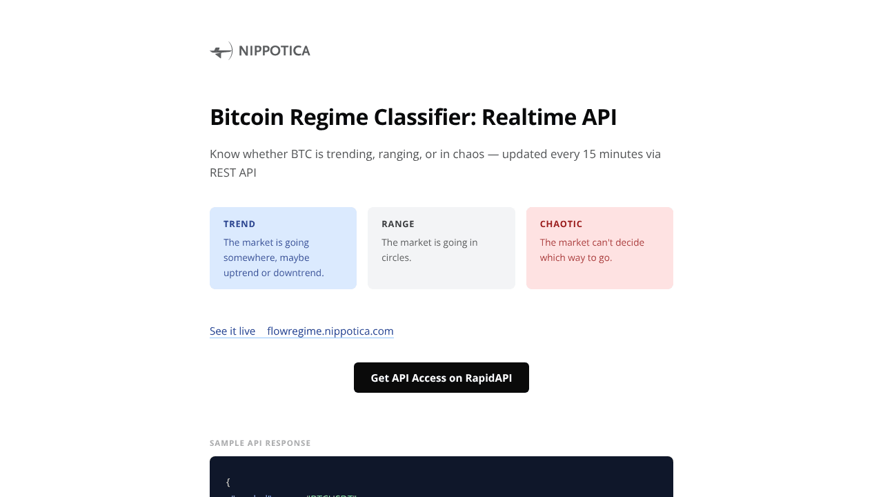 FlowRegime website screenshot