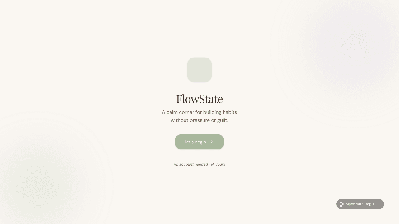FlowState website screenshot