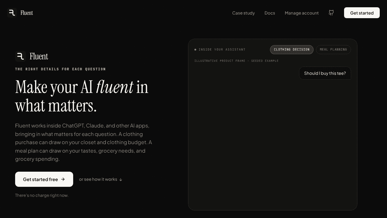 Fluent website screenshot
