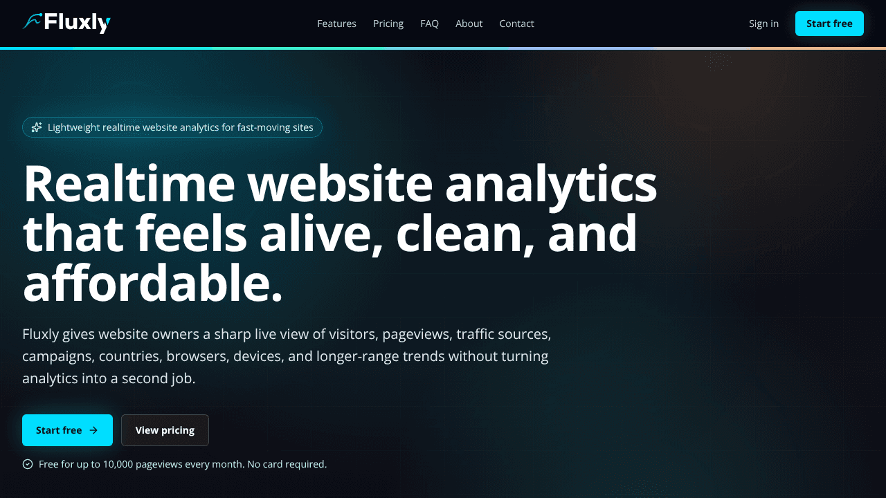 Fluxly website screenshot